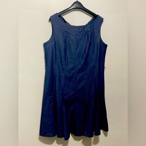 Blue Jean dress with belt. Size 20w.